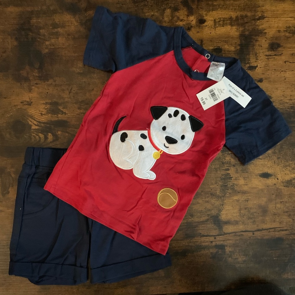 4/$60 sale — NEW Toddler boy short set 2T
